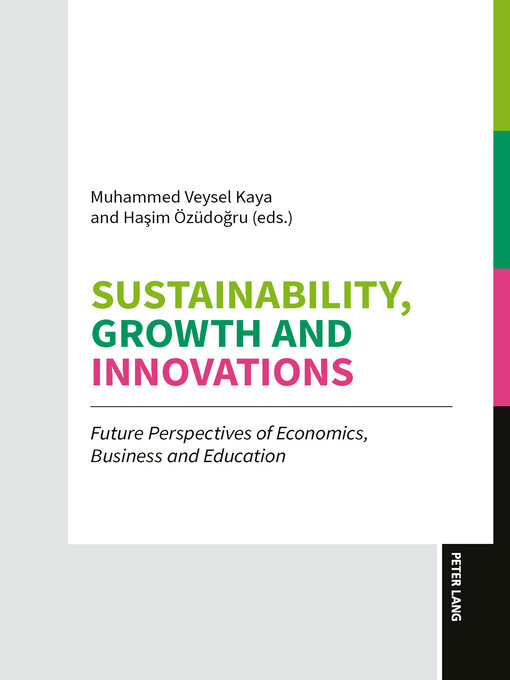 Cover image for Sustainability, Growth and Innovations